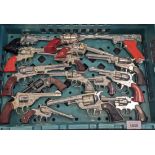 A Collection of vintage childrens cap guns; Stampede, Lone Star Model P, Rustler Texan, Kit gun,