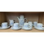 A shelf of Royal Doulton Lambeth tea ware