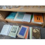 A shelf of bibliography, literary journals and book dealers catalogues