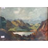 Menzies Framed oil depicting landscape, signed by the artist. [50x65cm]