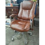 A Modern leather design computer arm chair