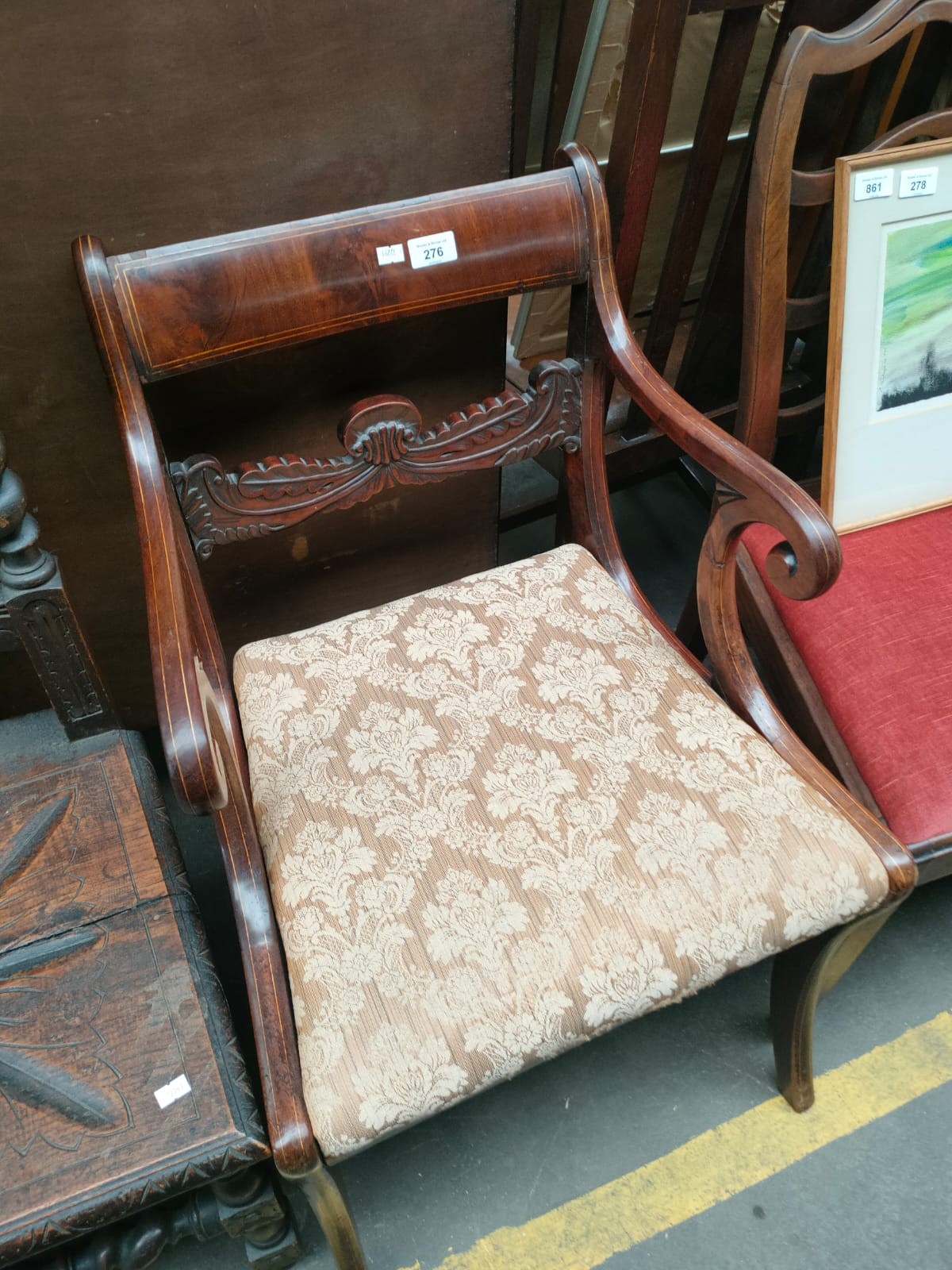 A Regency period design armchair