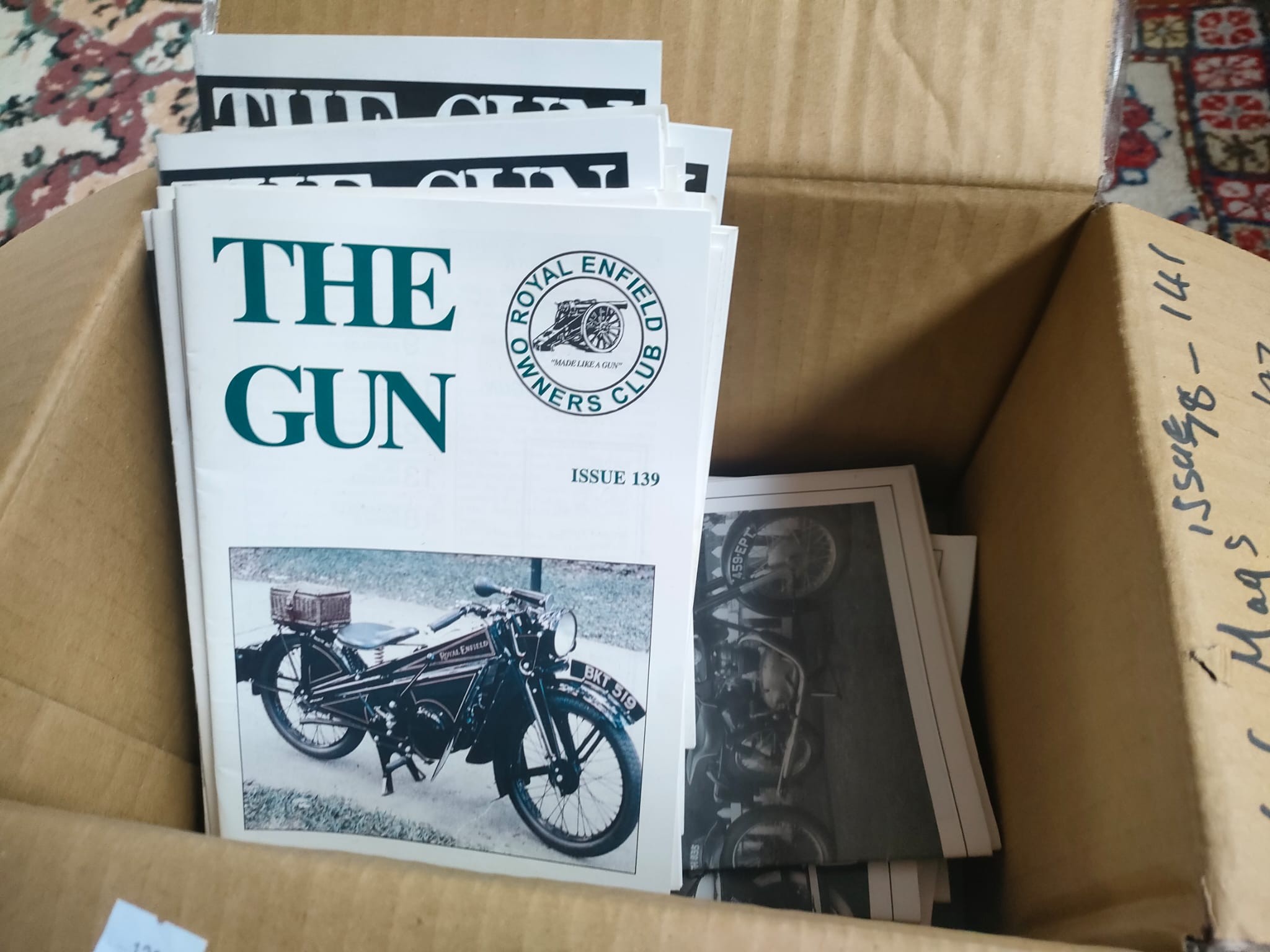 A Box of Old magazines titled the Gun motorcycles - Image 2 of 2