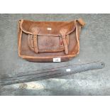 A P McRostie & co school tawse along with old bag