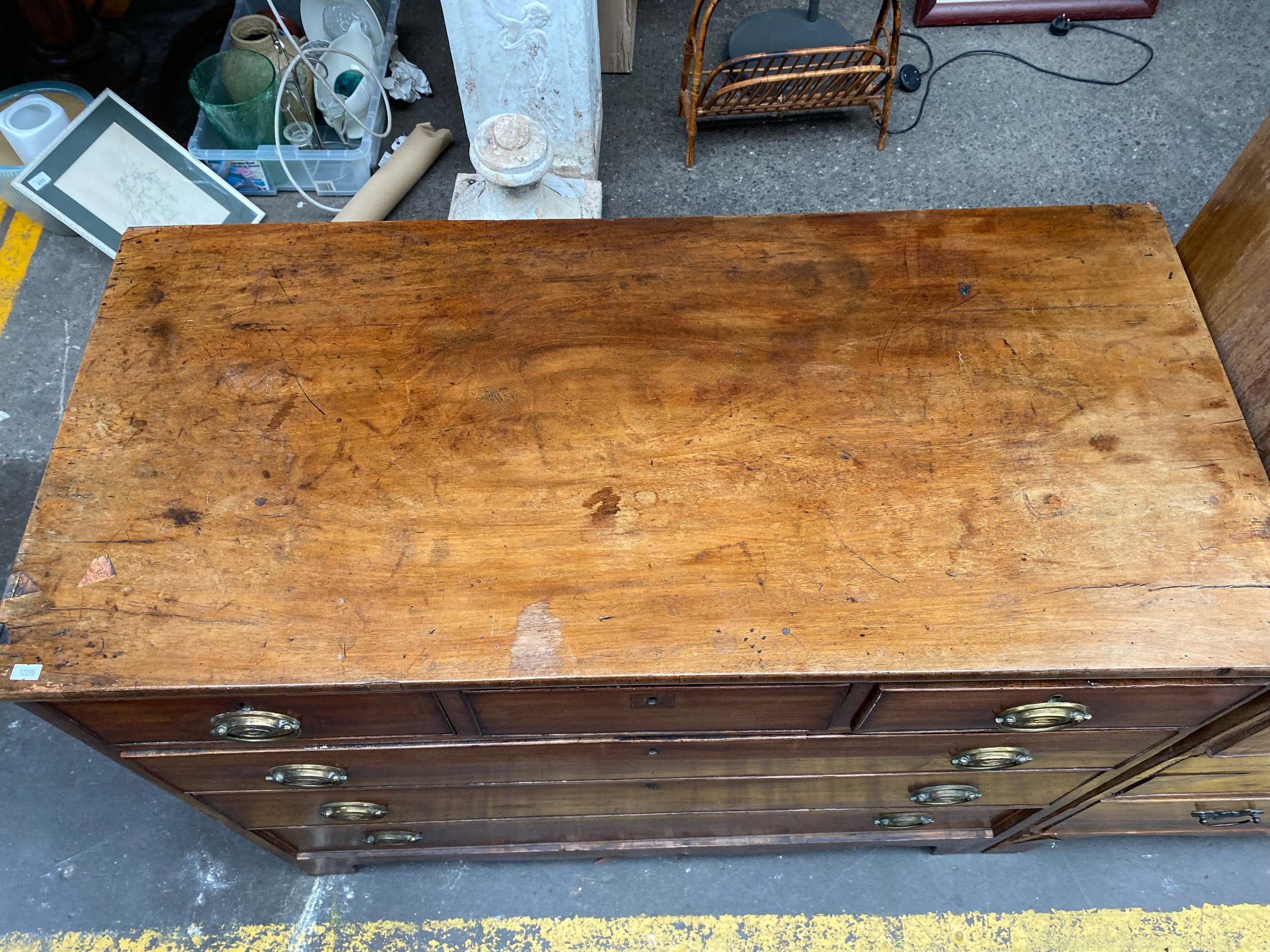 A large Victorian 3 over 3 chest of drawers - Image 3 of 3