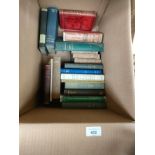 A Box of antique books to include A pilgrimage to Cannan by Scott & from America to the orient