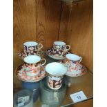 Royal Crown Derby tea ware cups and saucers.