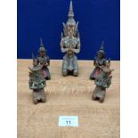 5 Tibetan bronze figures