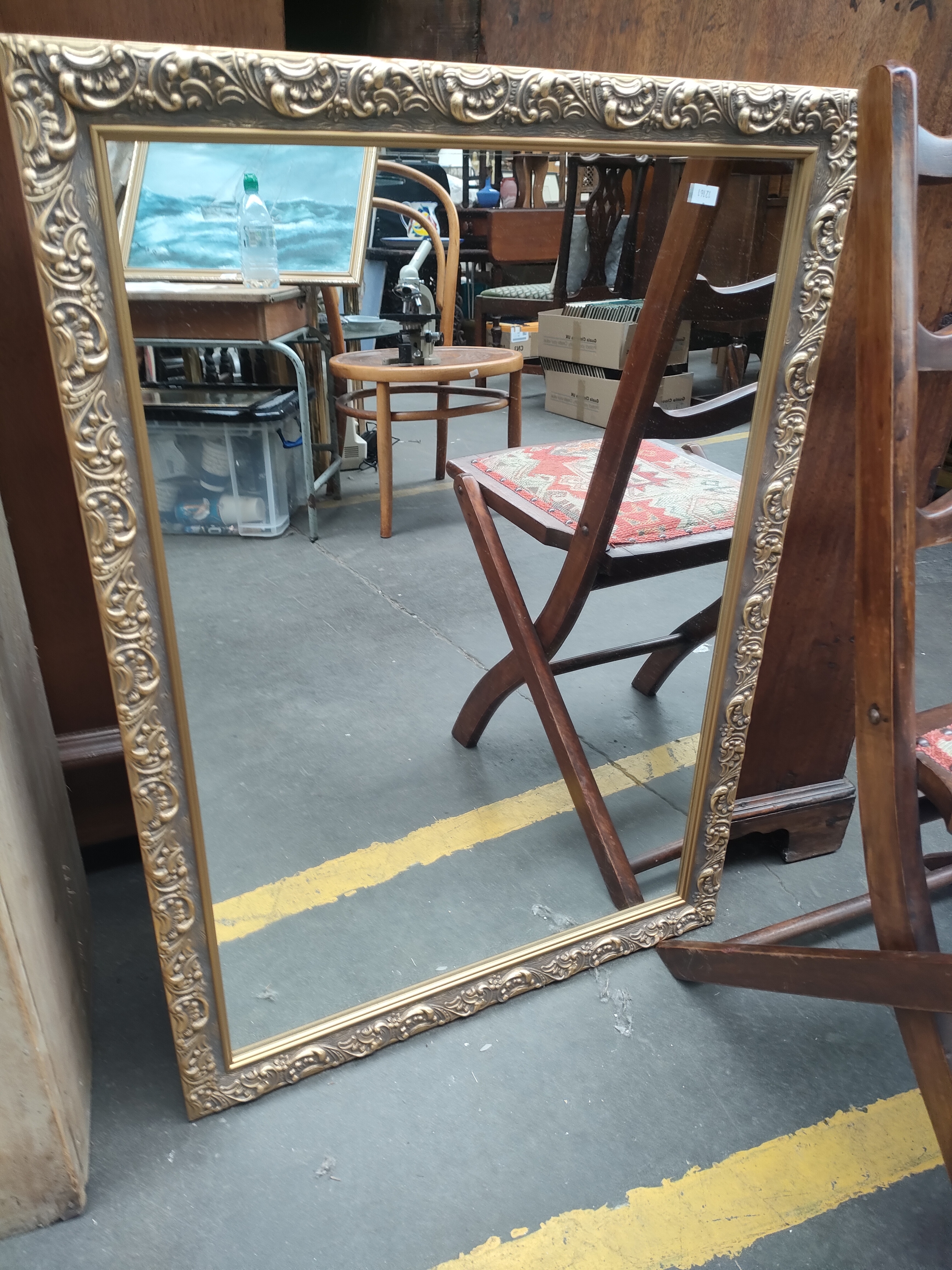 A Gilt frame mirror