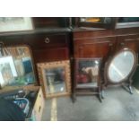 A collection of 4 antique mirrors