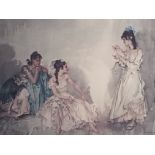 William Russell Flint Limited edition print 'The Pendant', signed in pencil. [83x88cm]
