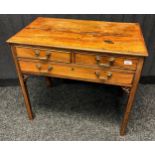 Early 19th century Mahogany Three Drawer Desk. [71x77x45cm]