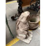 Moon gazing hare garden ornament [18inches in height]