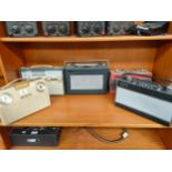 A Collection of 5 Radios to include Hacker & Roberts radio