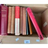 Shoe box of books; Rudyard Kipling