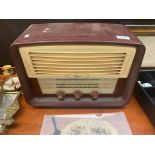 Vintage G Marconi Valve radio- bakelite body.