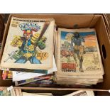 Case full of vintage 1970's and 80's comics; The Beano 1970's & 1980's, Sparky 1970's, The Dandy
