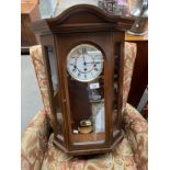 Hermle German made wall clock- comes with key and pendulum.