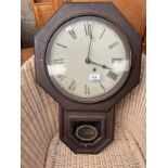 Antique wall clock produced by Seth Thomas of America.