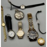 A Selection of mixed watches; Gent's Sekonda 1006 AKT Watch, Vintage Time, Citizen quartz ladies,