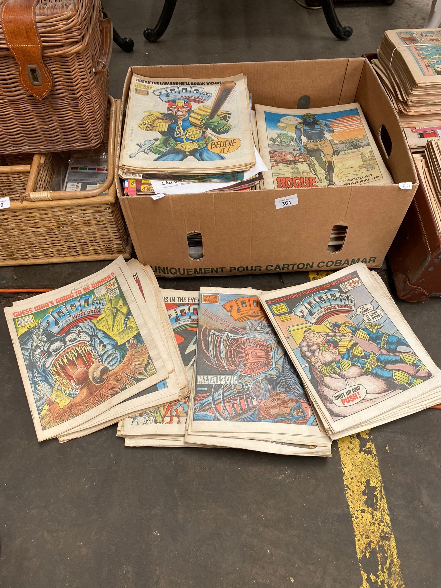 A Box full of 2000AD Comics from the 1980's