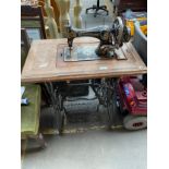 Vintage cast iron base Frister & Rossmann Berlin sewing machine