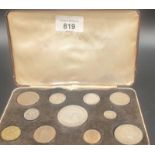 1937 cased George VI Specimen Coin set.