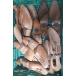 A Box of Vintage Wooden Shoe Makers Inserts.