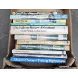 Box of mixed fishing books