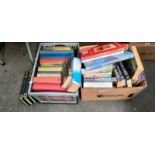 Two boxes of mixed genre books