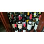A Shelf of wines; La Cantera 2006, Mulled Wine, Bric Di Bersan 2016 and many more