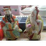 A Lot of two Chinese hand painted figurines