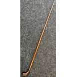 Antique Auchterlonie golf club walking cane. [88cm in length]