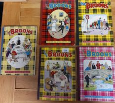 A Collection Of The Broons Books from the 1960s onwards.