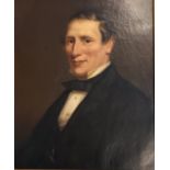 19th Century Portrait of a Gentleman, oil on canvas, unsigned. [Frame66x56cm]