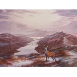 Elizabeth. M. Halstead Limited Edition print 'The Lonely Ones, Kinloch Hourns' 100 of 300,