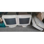 Two vintage Apple Macintosh LC II Computers