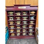 'The Anglers Showcase' [Danbury Mint] fish figurines within display case