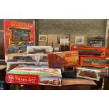 Selection of train items; Train models and carriages and sets