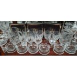 A Collection of Edinburgh crystal items; Boxed Sherry glasses and wine glasses, Brandy glasses,