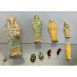 A Selection of Egyptian stone carvings. [Largest- 15.5cm]