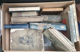 Box of antique books