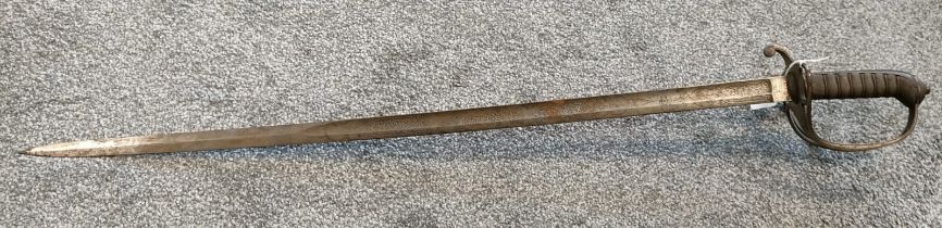 19th century Cavalry sword- Lanarkshire 1st Artillery Volunteers. Produced by Edwin Lyons Army