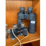 Two pair of binoculars; Nusuper Maw London 8x24- French and Sunagor Mega Zoom 160