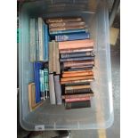 A Box of antique books to include poetical works by Collins & poems and other books