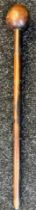 Antique African tribal Knobkerrie war club. [52cm in length]