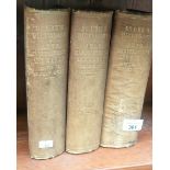 A complete set of 3 volumes of Dr ure dictionary of arts, manufactures & mines