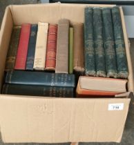 Box of books; Volume I & II The poetical works of Robert Browning, and various other poetical works