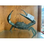 Antique Bronze crab Sculpture