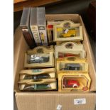 Box of boxed vehicle models